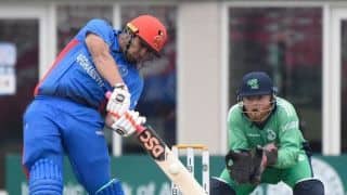 2nd ODI: Hazratullah Zazai blitz helps Afghanistan to 250-7 in rain-hit ODI
